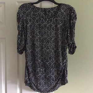 Elbow Sleeve Top with Ruching